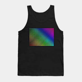 DIAGONAL STRIPES, RAINBOW COLOURS Tank Top